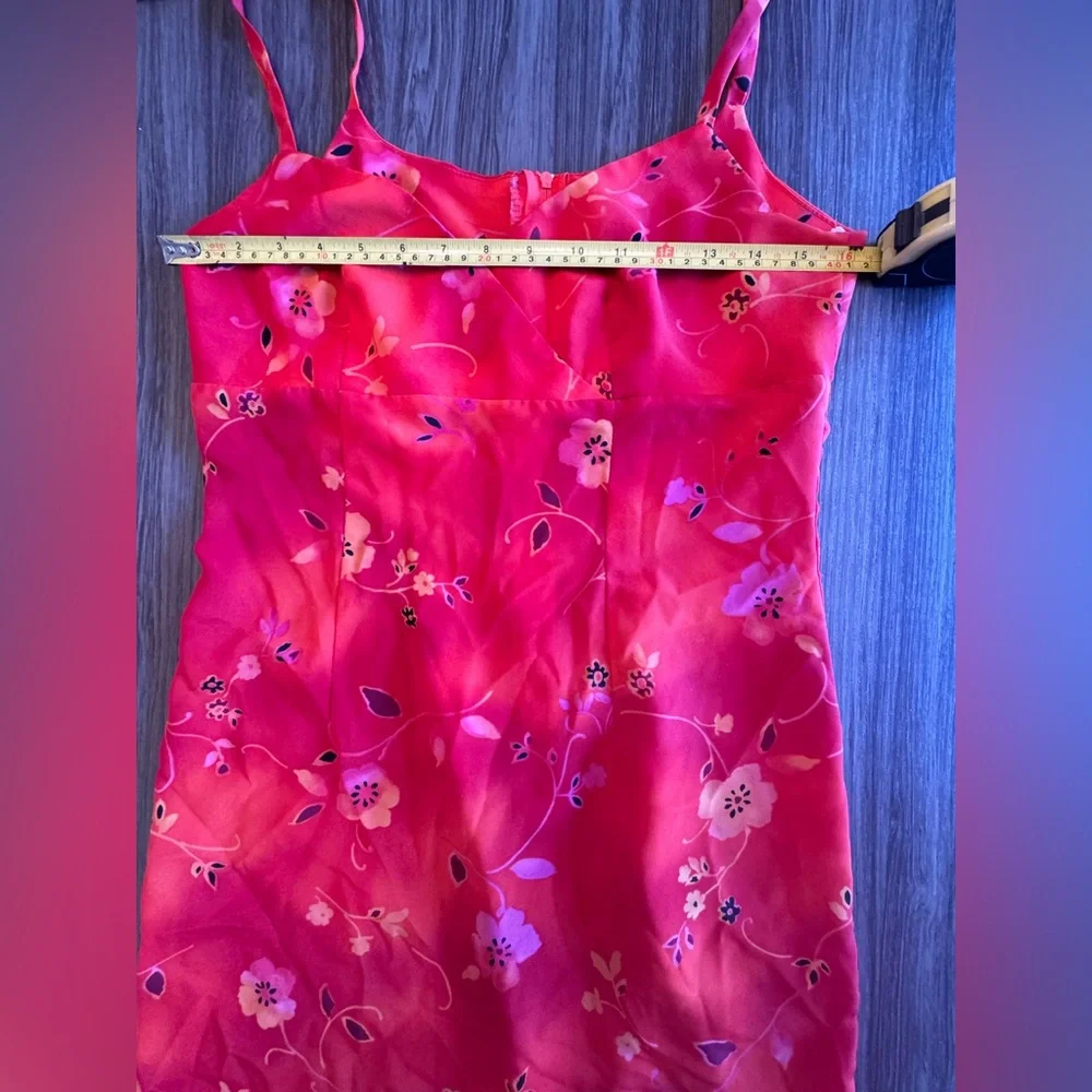 My Michelle Orange and Red Floral Mini Dress